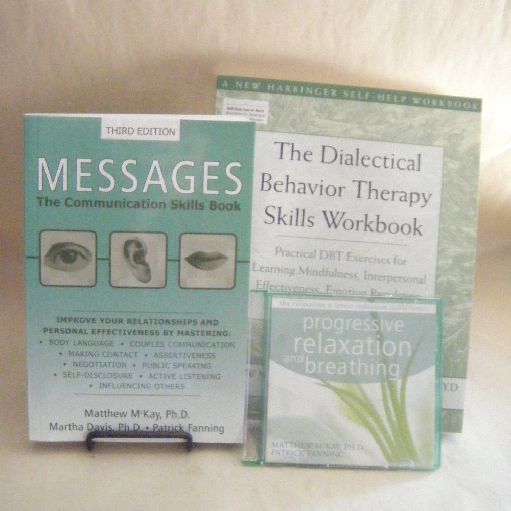 Self-Help Wellness Mental Health Communication Relaxation Workbook Set
